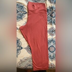 Salmon orange cotton leggings old navy active